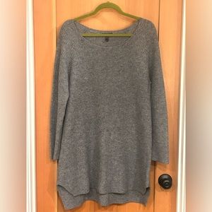 Eileen Fisher tunic sweater size medium light gray excellent condition